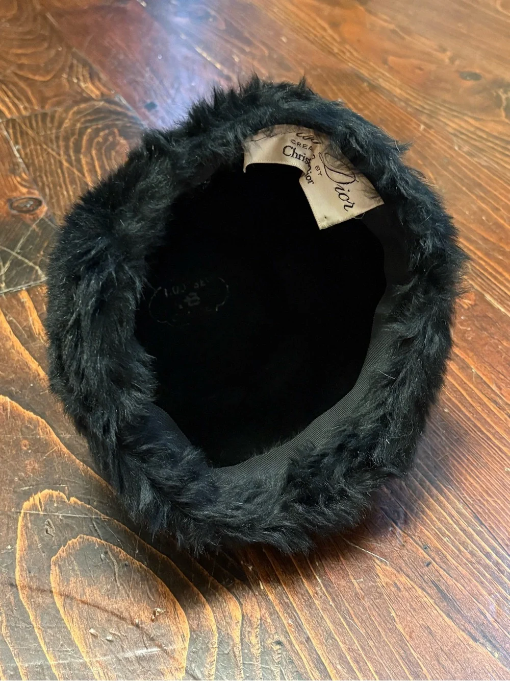 Miss Dior by Christian Dior Faux Fur Hat